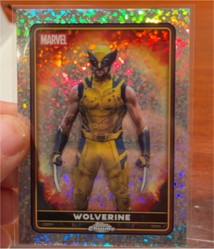2025 Topps Chrome Deadpool Mini Diamond Refractor #30 Wolverine — front