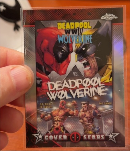 2025 Topps Chrome Deadpool Cover Stars #CS-3 Deadpool & Wolverine WWIII — front