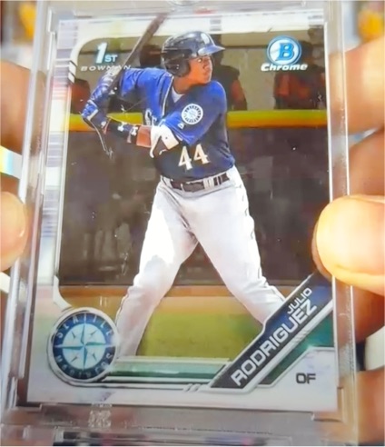 2019 Bowman Chrome #BCP-33 Julio Rodriguez — front