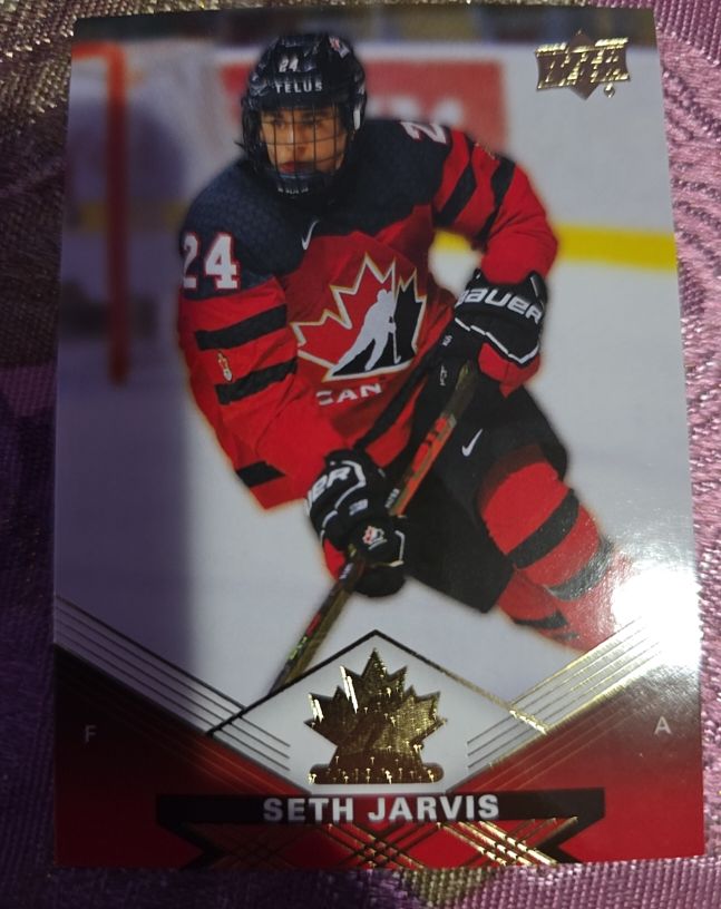 2020 Upper Deck Team Canada Juniors #13 Seth Jarvis — front