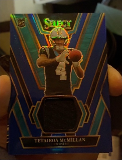 2025 Panini Select Rookie Swatches #RSW-TMN Tetairoa McMillan — front