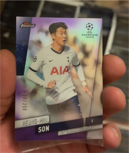 2019-20 Topps Finest UEFA Champions League #39 Heung-Min Son — front
