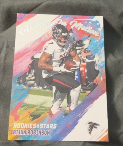 2025 Panini Rookies & Stars #1 Bijan Robinson Artistry in Motion Atlanta Falcons — front