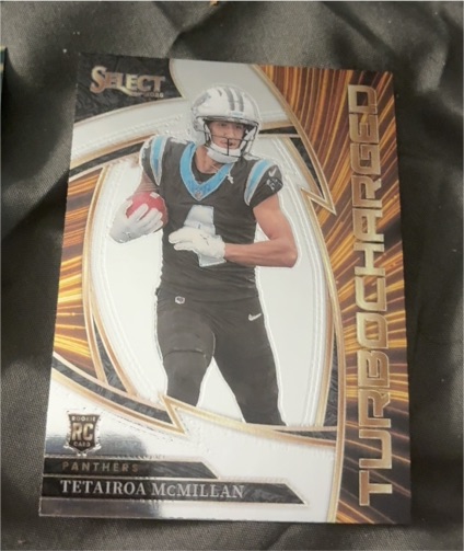 2025 Panini Select #22 Tetairoa McMillan Turbocharged — front