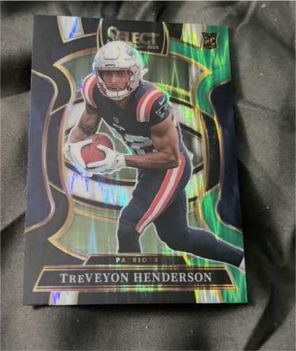 2025 Panini Select #78 TreVeyon Henderson Concourse Rookie Patriots — front