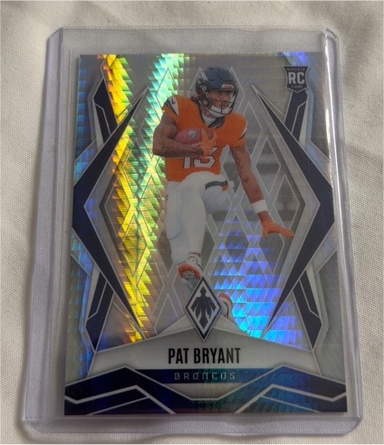 2025 Panini Phoenix #184 Pat Bryant Silver Hyper Rookie Denver Broncos — front