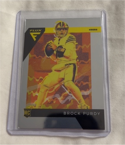 2022 Panini Chronicles Flux #FX-2 Brock Purdy Rookie Card — front