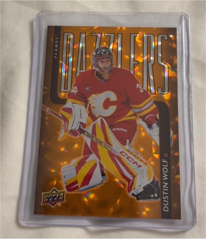 2025-26 Upper Deck Series 1 Dazzlers #DZ-38 Dustin Wolf — front