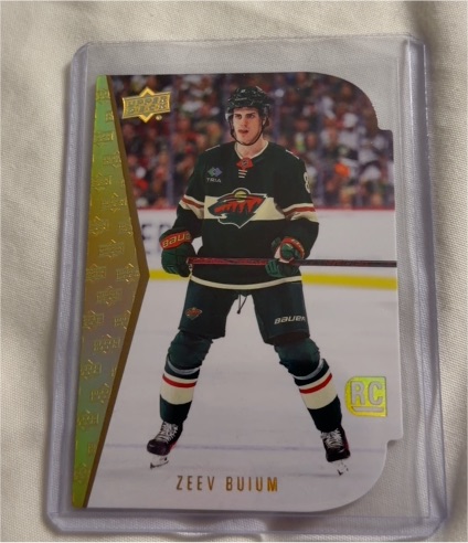 2025-26 Upper Deck Series 2 #RTD-18 Zeev Buium Rookie Die-Cut — front