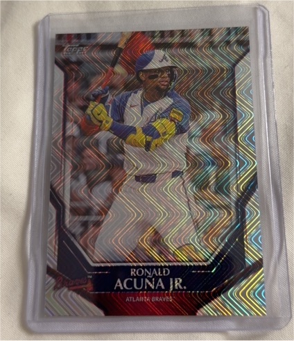2026 Topps Collectors Kit Exclusive #MLB-5 Ronald Acuna Jr Wave Parallel Braves — front