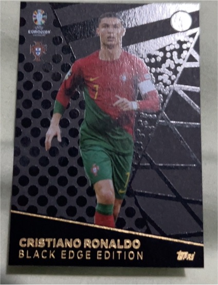 2024 Topps Match Attax UEFA EURO Black Edge Edition #BE7 Cristiano Ronaldo — front
