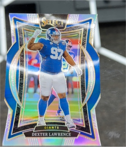 2024 Panini Select #52 Dexter Lawrence Silver Die Cut Concourse — front