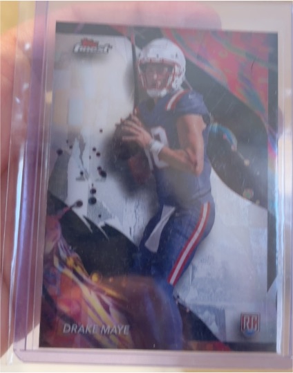 2024 Topps Finest #162 Drake Maye — front
