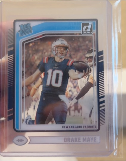 2024 Panini Clearly Donruss #53 Drake Maye — front