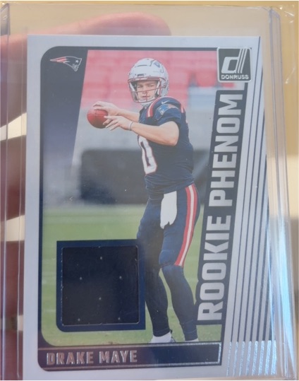 2024 Panini Donruss Rookie Phenom Jerseys #RPJ-DMA Drake Maye — front