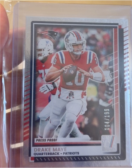 2025 Panini Donruss #58 Press Proof Drake Maye — front