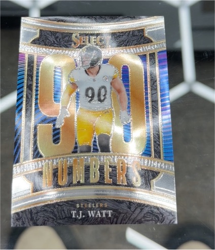 2025 Panini Select #18 T.J. Watt Select Numbers — front