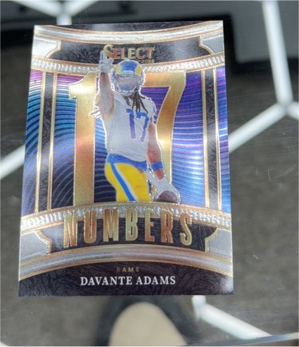2025 Panini Select #12 Davante Adams — front