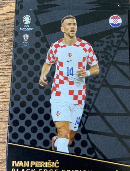2024 Topps UEFA Euro 2024 Black Edge Edition #14 Ivan Perisic — front