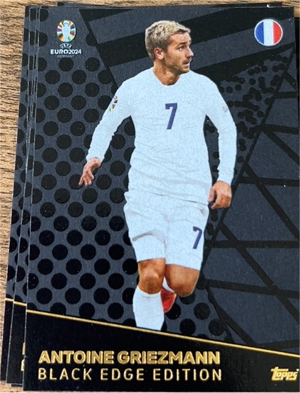 2024 Topps Match Attax Euro #BE4 Antoine Griezmann Black Edge Edition — front