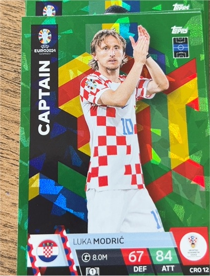 2024 Topps Match Attax UEFA Euro #CRO 12 Luka Modrić Captain — front