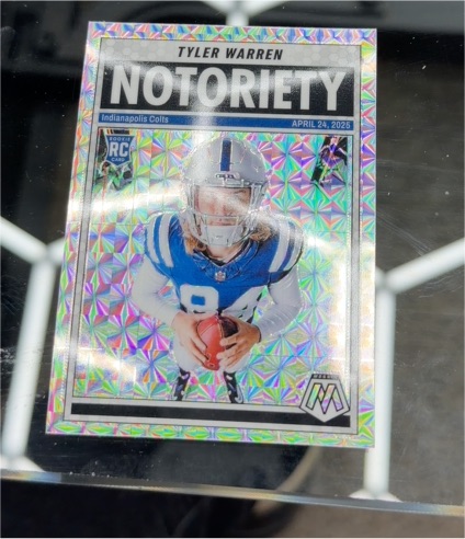 2025 Panini Mosaic #25 Tyler Warren — front