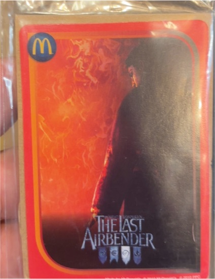 2010 McDonald's The Last Airbender Fire Nation Happy Meal Card Zuko — front
