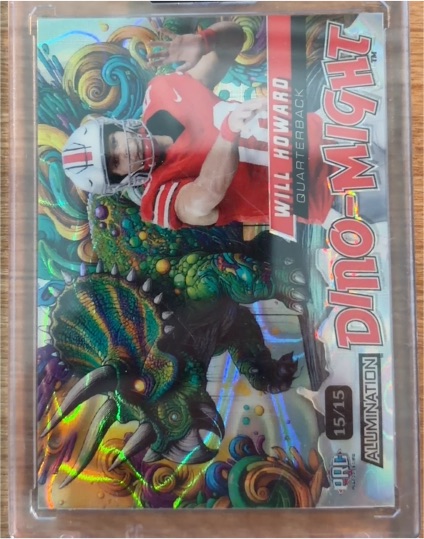 2024 Wild Card Alumination Dino-Might #15 Will Howard — front