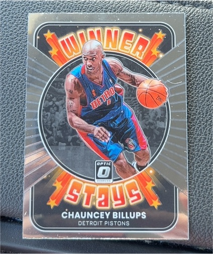 2021-22 Donruss Optic #8 Chauncey Billups Winner Stays Detroit Pistons — front