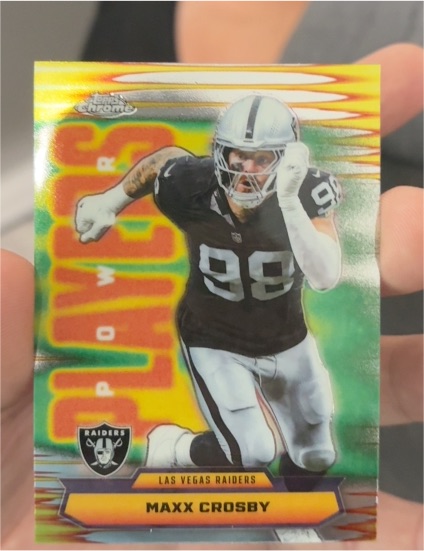 2025 Topps Chrome Power Players #PP-37 Maxx Crosby — front