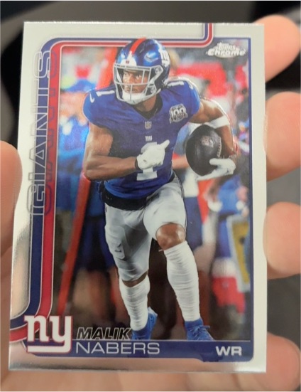 2025 Topps Chrome #225 Malik Nabers — front