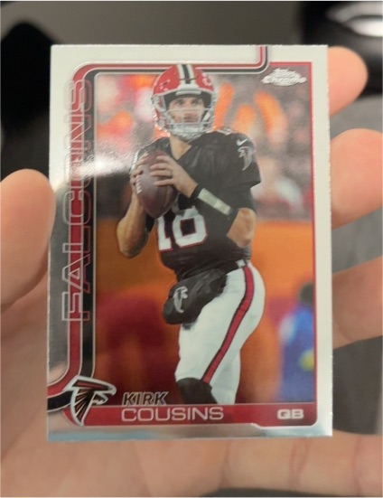 2025 Topps Chrome #13 Kirk Cousins — front