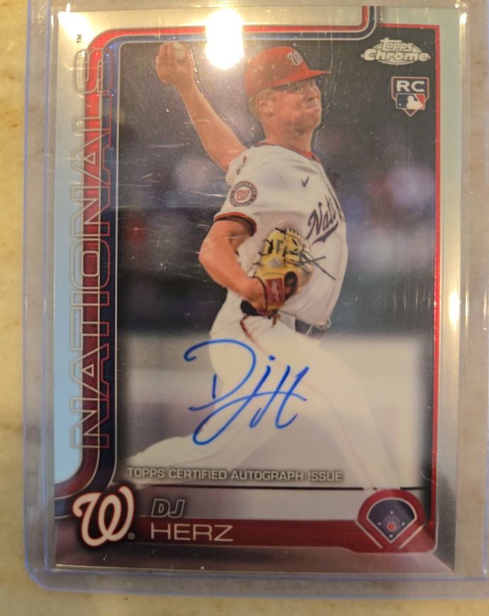 2025 Topps Chrome Update #RA-DH DJ Herz — front