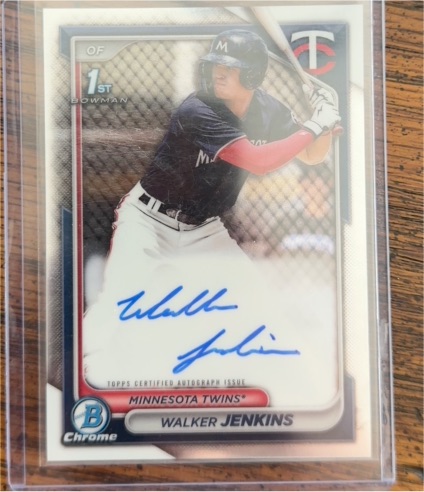 2024 Bowman Chrome #CPA-WJ Walker Jenkins — front