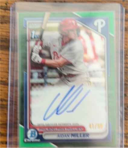 2024 Bowman Chrome #CPA-AMI Aidan Miller — front
