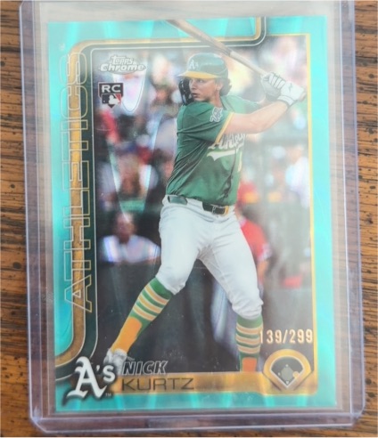 2025 Topps Chrome Update #USC178 Nick Kurtz — front