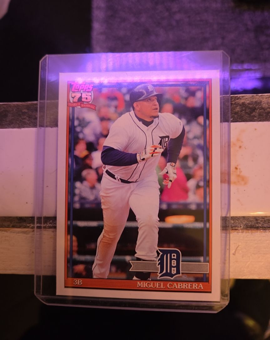 2026 Topps Series 1 1991 Throwback #T91-47 Miguel Cabrera — front