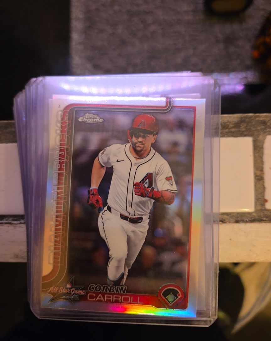 2025 Topps Chrome Update #ASGC-36 Corbin Carroll All Star Game Refractor — front