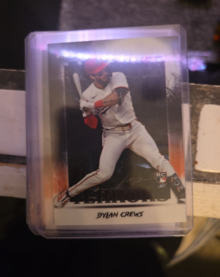 2025 Topps Chrome Update #NT-13 Dylan Crews Night Terrors Rookie Card — front