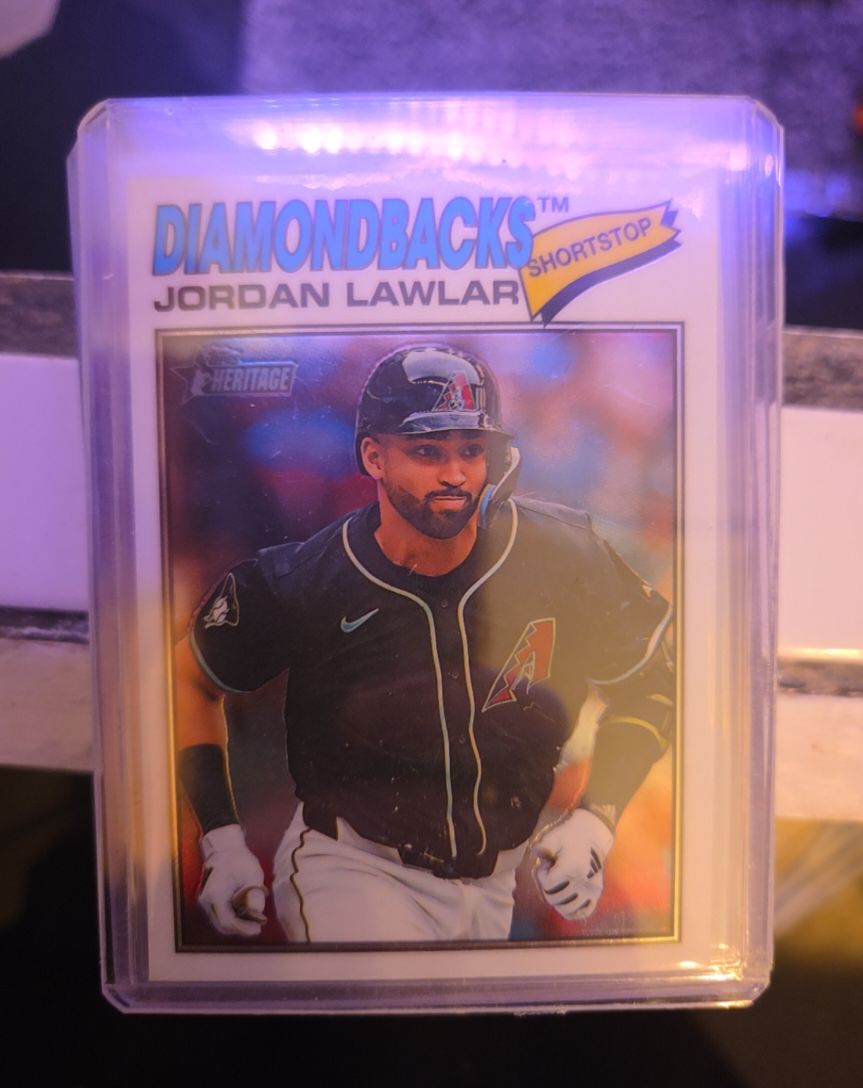 2026 Topps Heritage #172 Jordan Lawlar Chrome — front