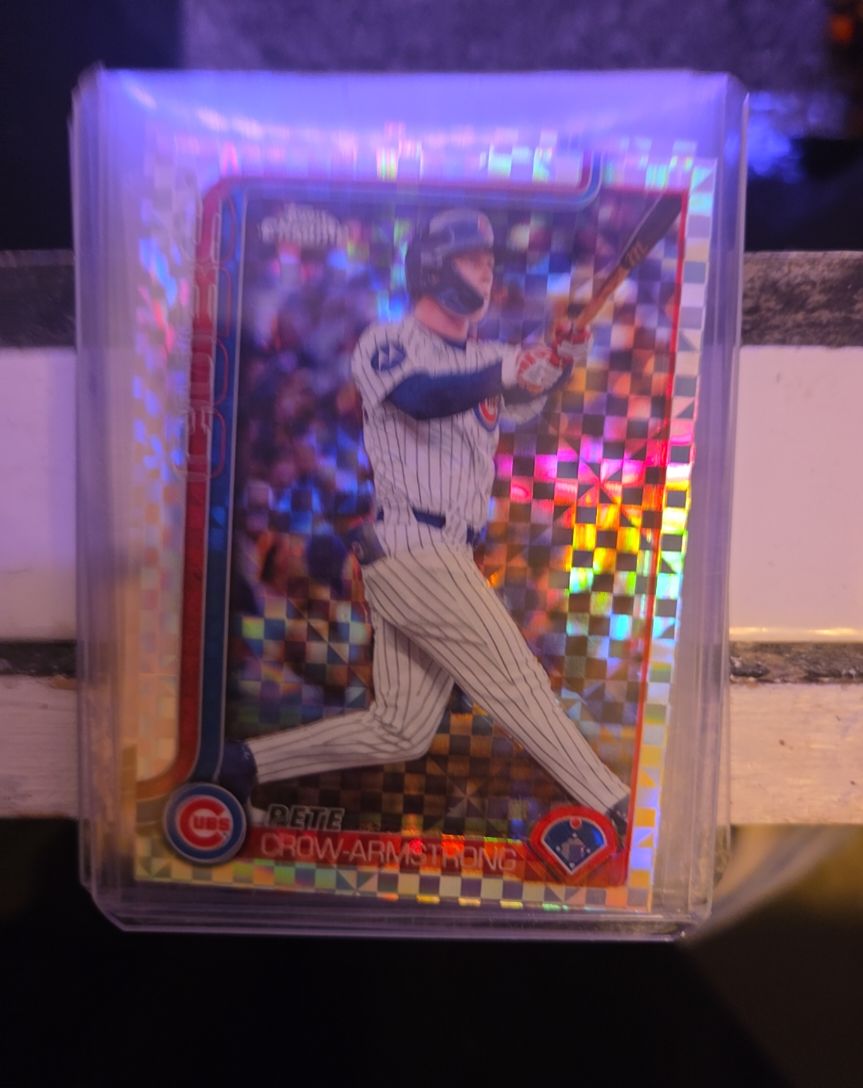 2025 Topps Chrome Update #USC76 Pete Crow-Armstrong X-Fractor Chicago Cubs — front