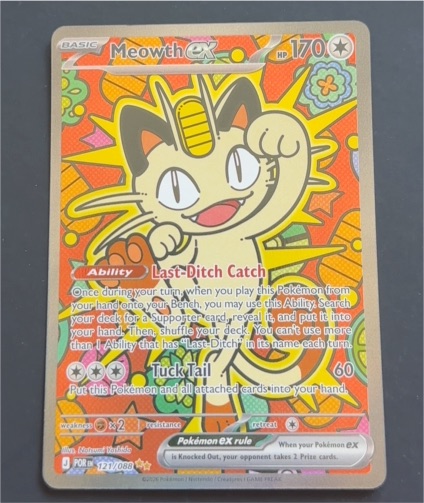 2016 Pokémon Meowth EX #121/088 — front