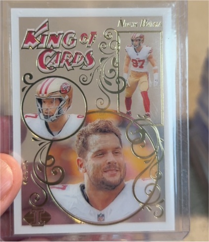 2023 Panini Illusions #11 Nick Bosa King of Cards — front