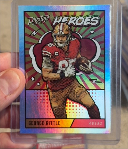 2021 Panini Prestige Heroes #HE-15 George Kittle — front