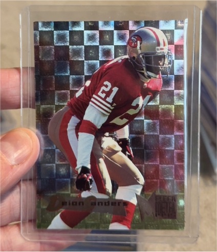 1995 Fleer Metal #175 Deion Sanders — front