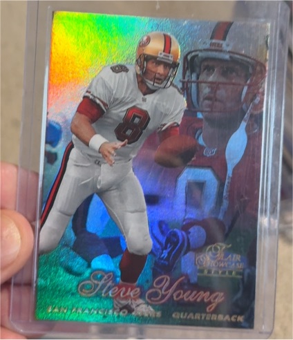 1998 Flair Showcase #17 Steve Young — front