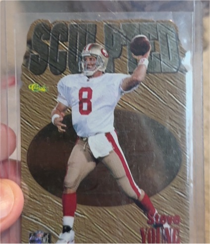 1996 Classic NFL Experience Sculpted #S16 Steve Young — front