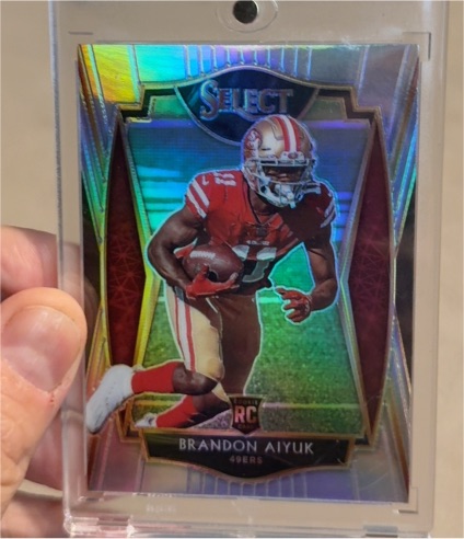 2020 Panini Select #166 Brandon Aiyuk Premier Level Rookie — front