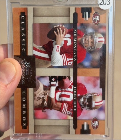 2008 Donruss Classics Classic Combos #CC-10 Joe Montana / Jerry Rice — front