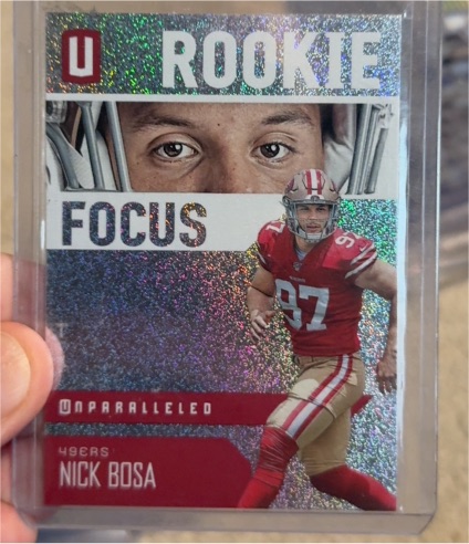 2019 Panini Unparalleled Rookie Focus #RF-NB Nick Bosa — front